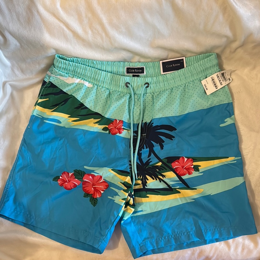 Club Room Tropical Swim Shorts